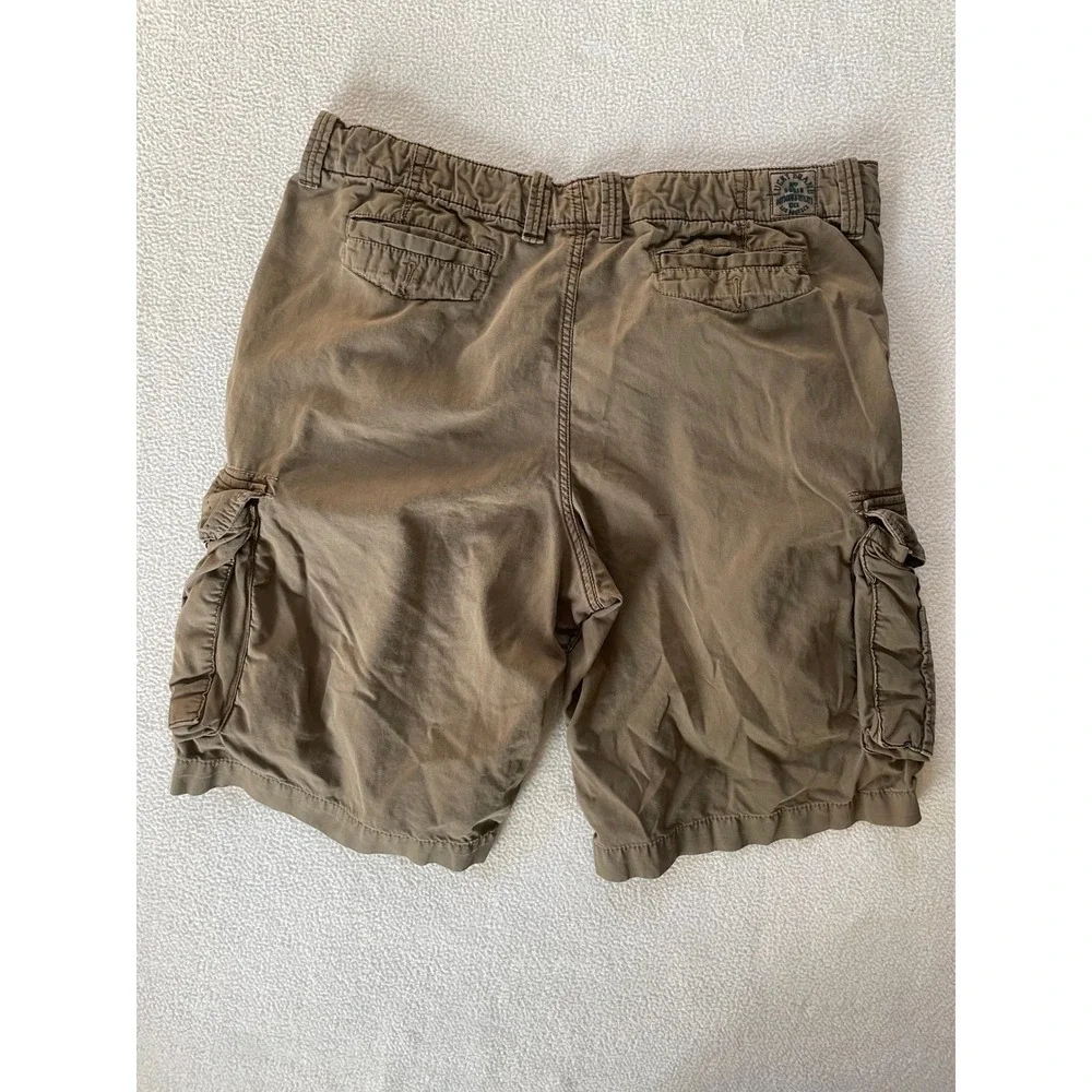 Lucky‎ Brand Mens 40 Cargo Shorts Brown Outdoor Utility Cotton Casual